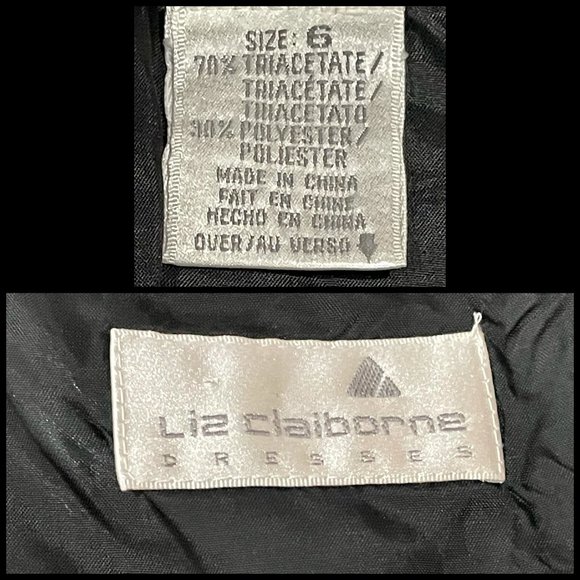 ▪️VTG▪️LIZ CLAIBORNE▪️Button Accent Wiggle Dress - Picture 5 of 9